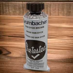 Brown Van Dyck P222 Vintage Grumbacher Pre-tested Unused Perm. Oil Color Paint